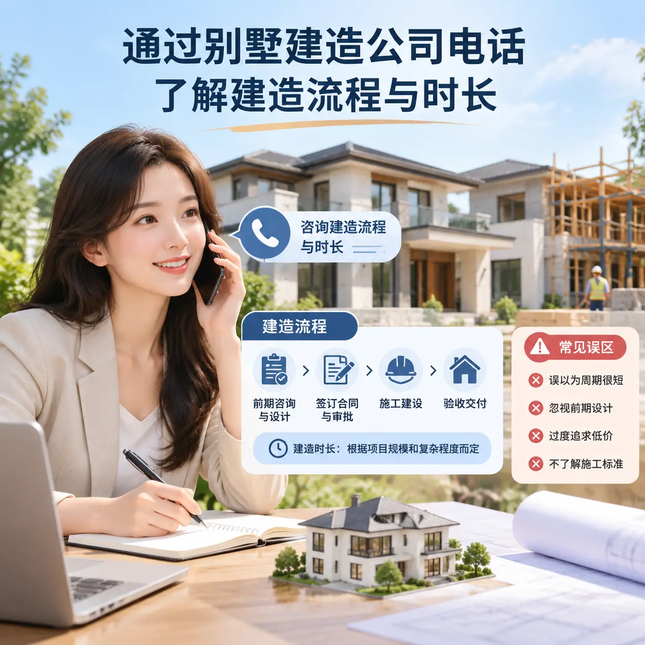 通过别墅建造公司电话了解建造流程与时长