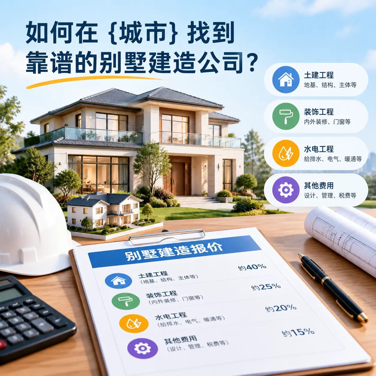 如何在 赫章 找到靠谱的别墅建造公司?