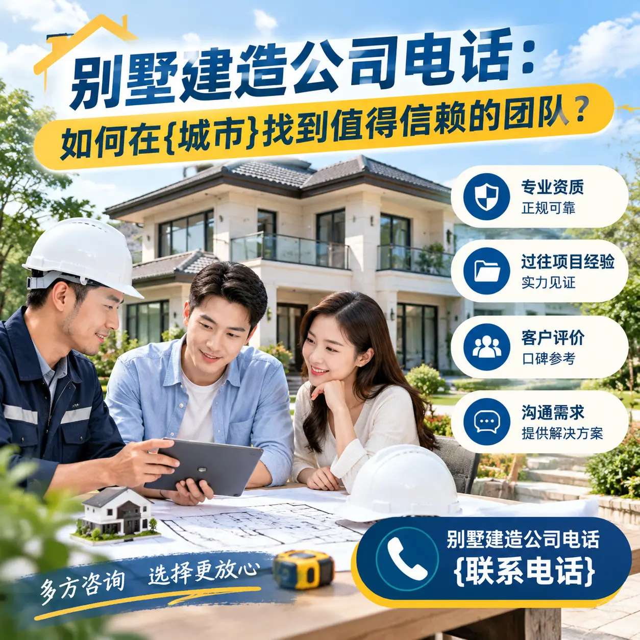 别墅建造公司电话:如何在赫章找到值得信赖的团队?