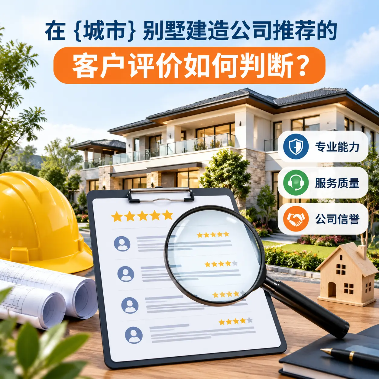 在 赫章 别墅建造公司推荐的客户评价如何判断?