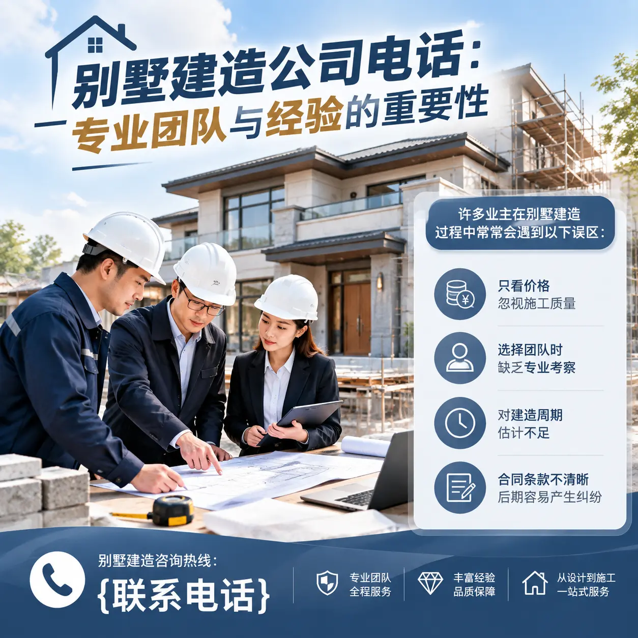 赫章别墅建造公司电话:专业团队与经验的重要性