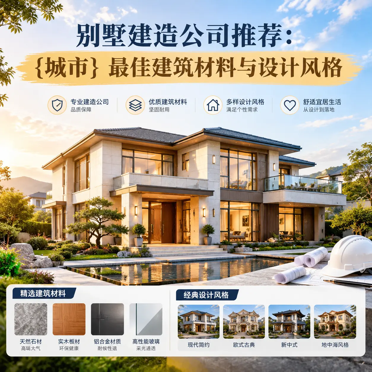 别墅建造公司推荐: 赫章 最佳建筑材料与设计风格
